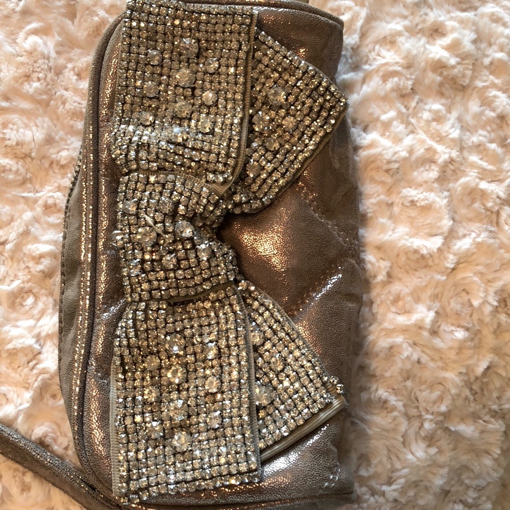 Deux Lux💎Stunning Rhinestone & Rose Gold purse - Picture 2 of 8
